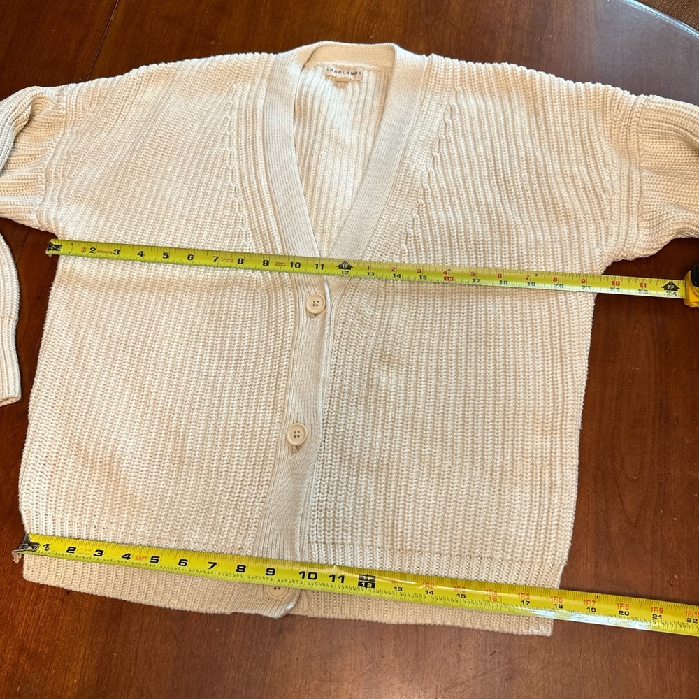 Tradlands Shelter Cardigan in Birch Size S - Picture 6 of 7